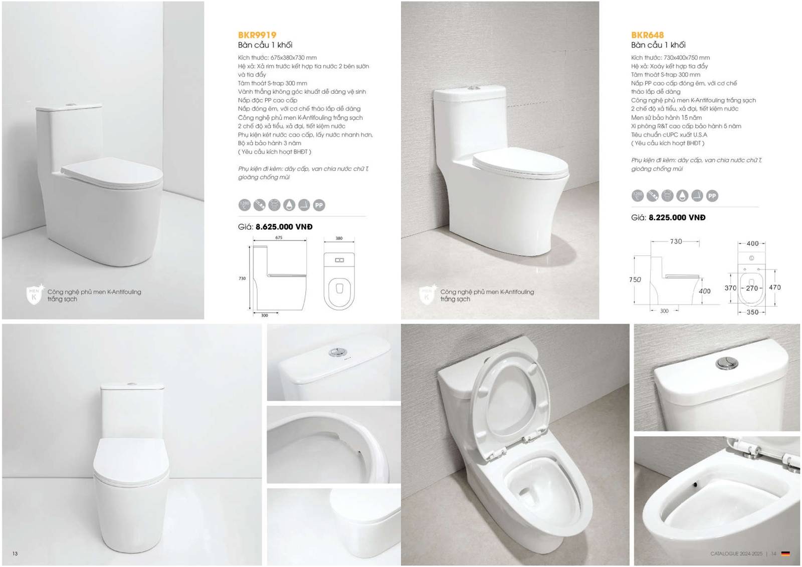 Catalogue và Bảng giá Thiết bị vệ sinh KOREST mới nhất 2024 /Page 7